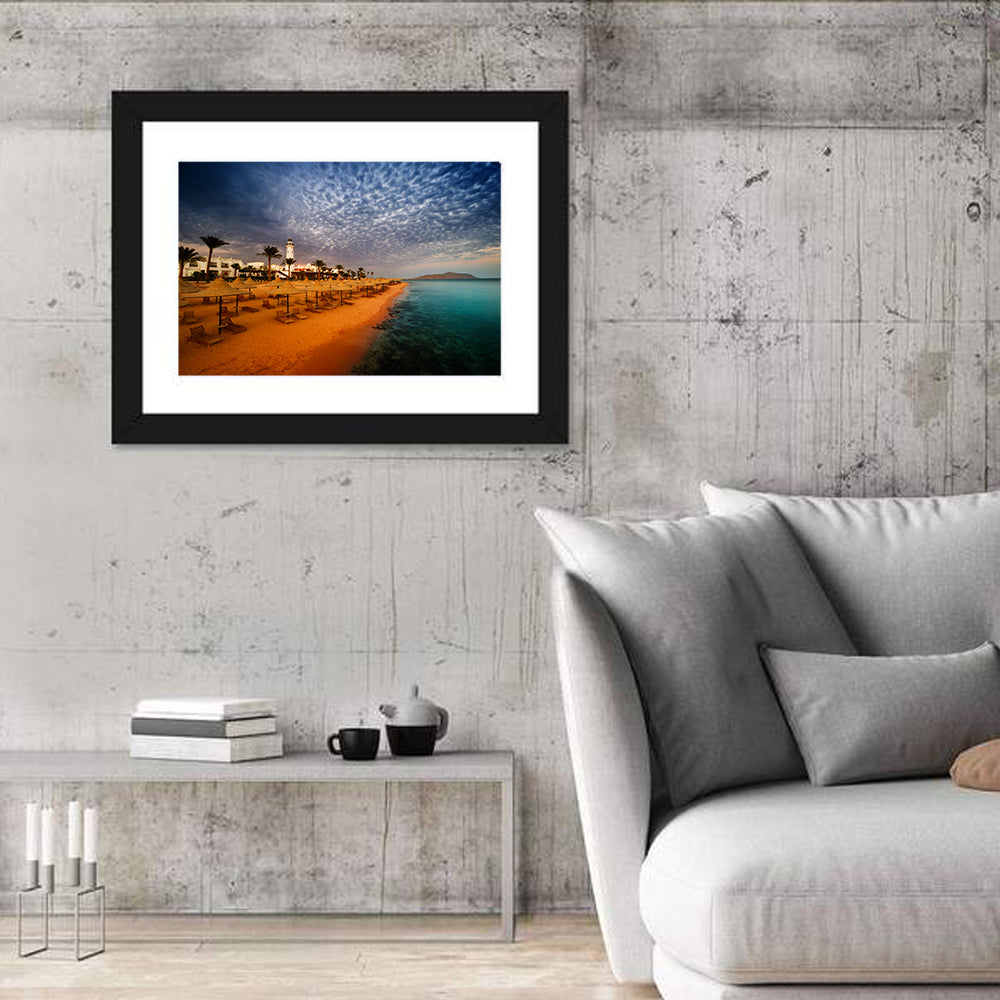 Sharm El Sheikh Beach at Dusk Wall Art