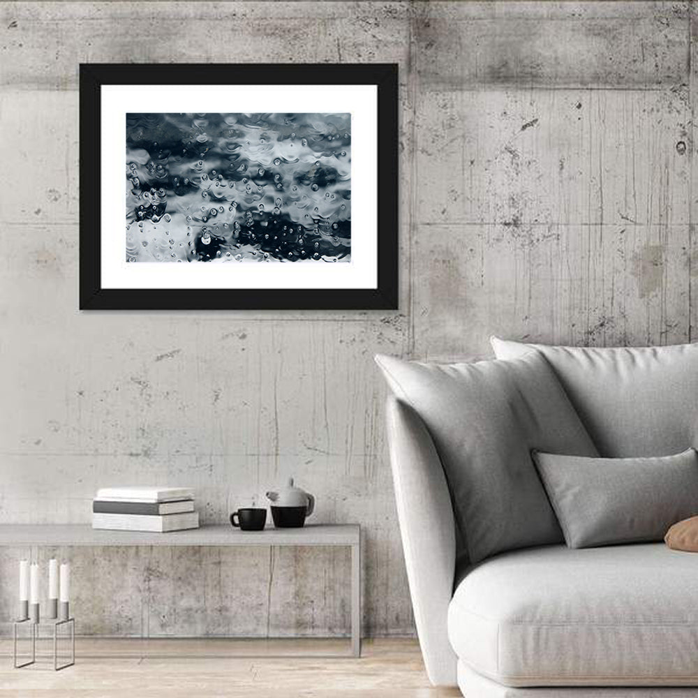 Sea of Teardrops in Ice Wall Art in a room, landscape