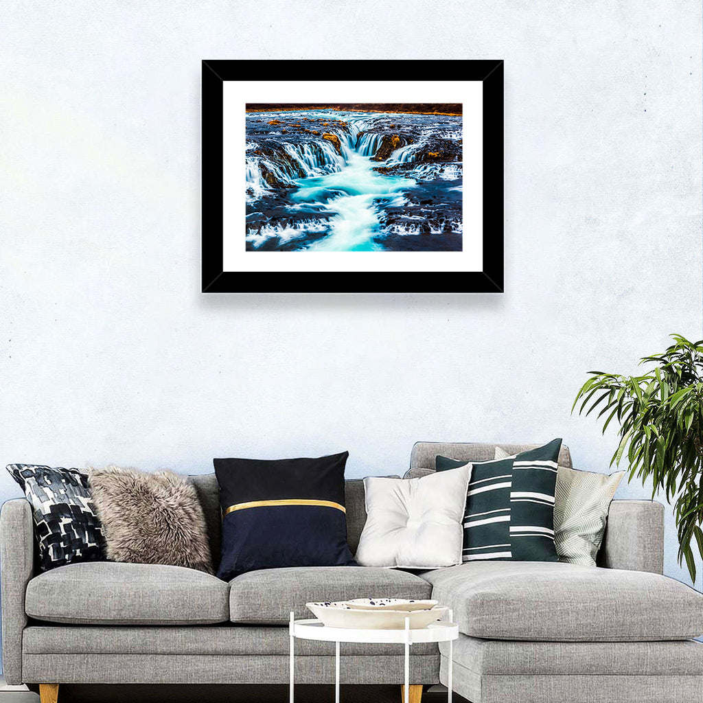 Bruarfoss Multi Tier Waterfall Wall Art