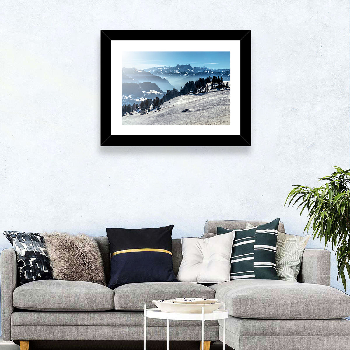 Ski Mountain Slope Wall Art