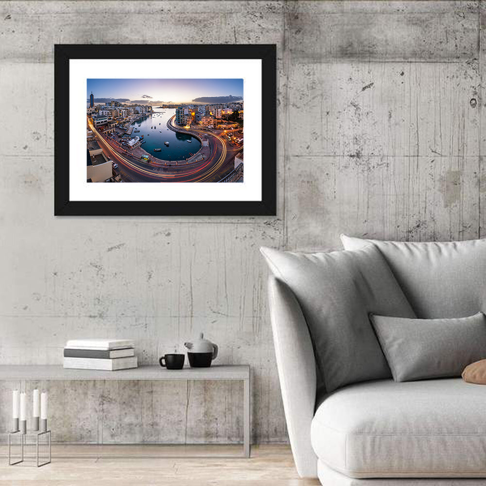 Spinola Bay Light Trails Wall Art in a room, landscape