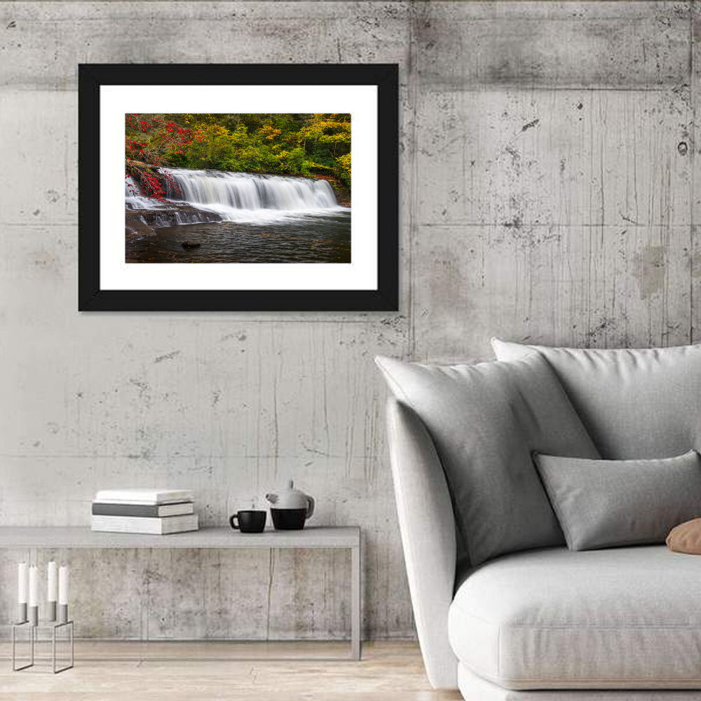 Blue Ridge Autumn Waterfall Wall Art