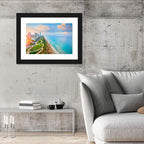 Netanya Coastline at Golden Hour Wall Art