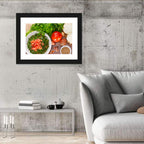 Top-down Tabbouleh Salad Wall Art