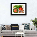 Top-down Tabbouleh Salad Wall Art