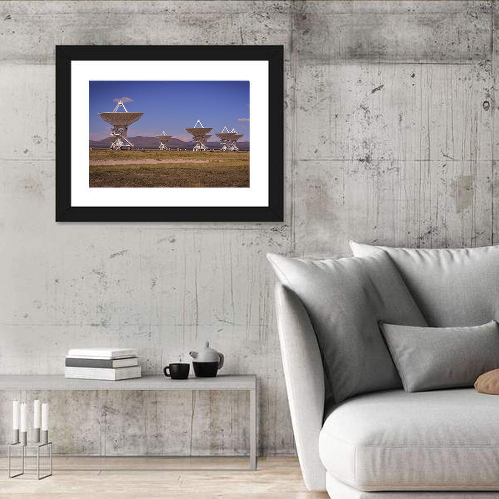 Very Large Array Radio Telescopes Wall Art in a room, landscape