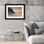 Winter Fog at Sunset Wall Art