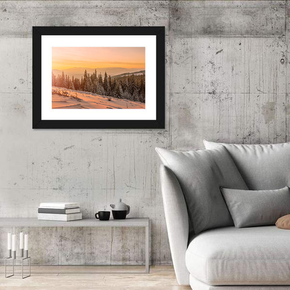 Hoverla Snowfield at Sunset Wall Art
