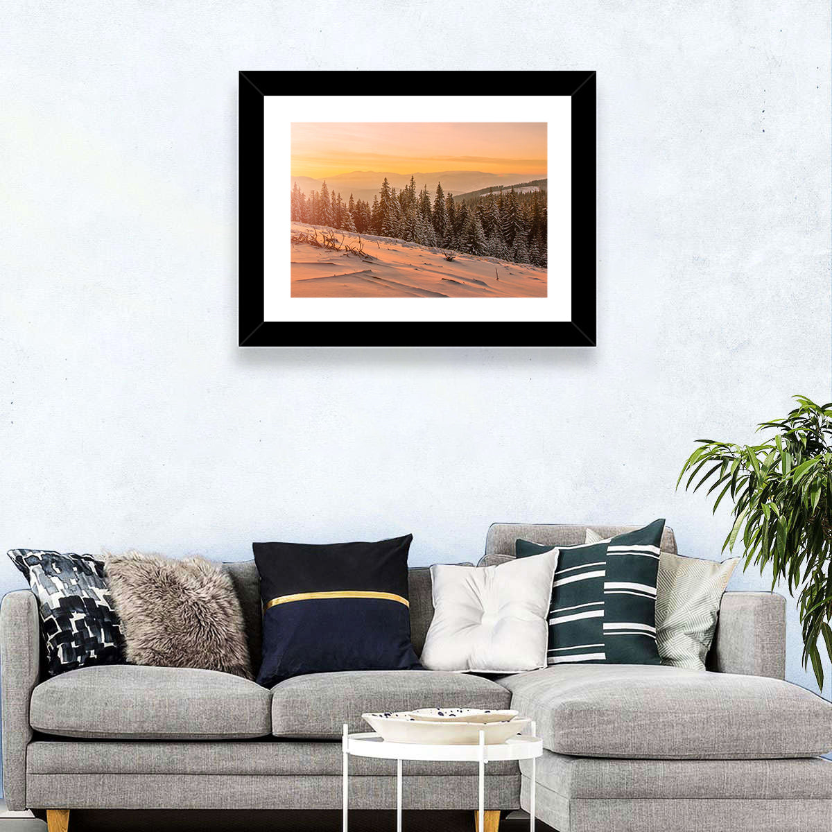 Hoverla Snowfield at Sunset Wall Art