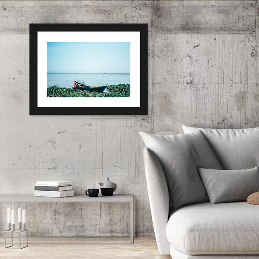 Red Ribbon Boat on Lake Victoria Wall Art