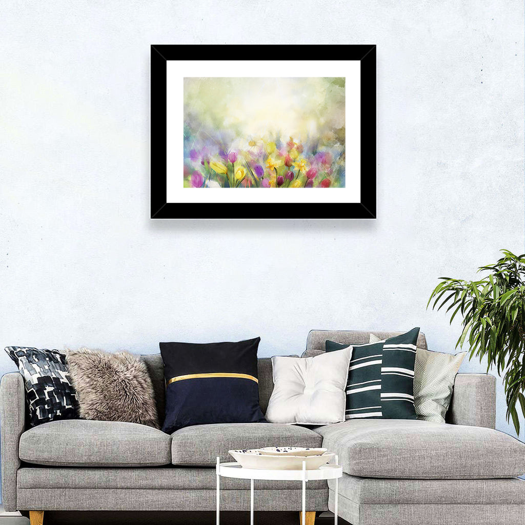 Soft Focus Tulip Meadow Wall Art
