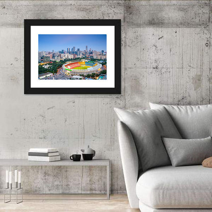 Beijing Stadium & Cityscape Wall Art