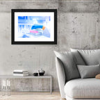 Gloved Hand with Vial and Pink-capped Tubes Wall Art