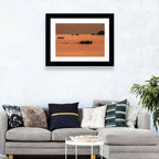 Lake Malawi Sailboats at Sunset Wall Art