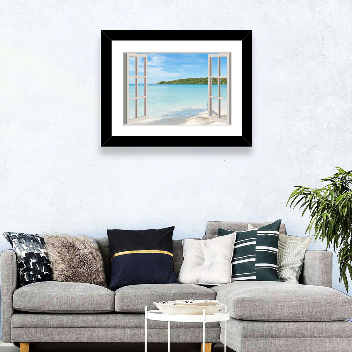 Phuket Beach Window Wall Art