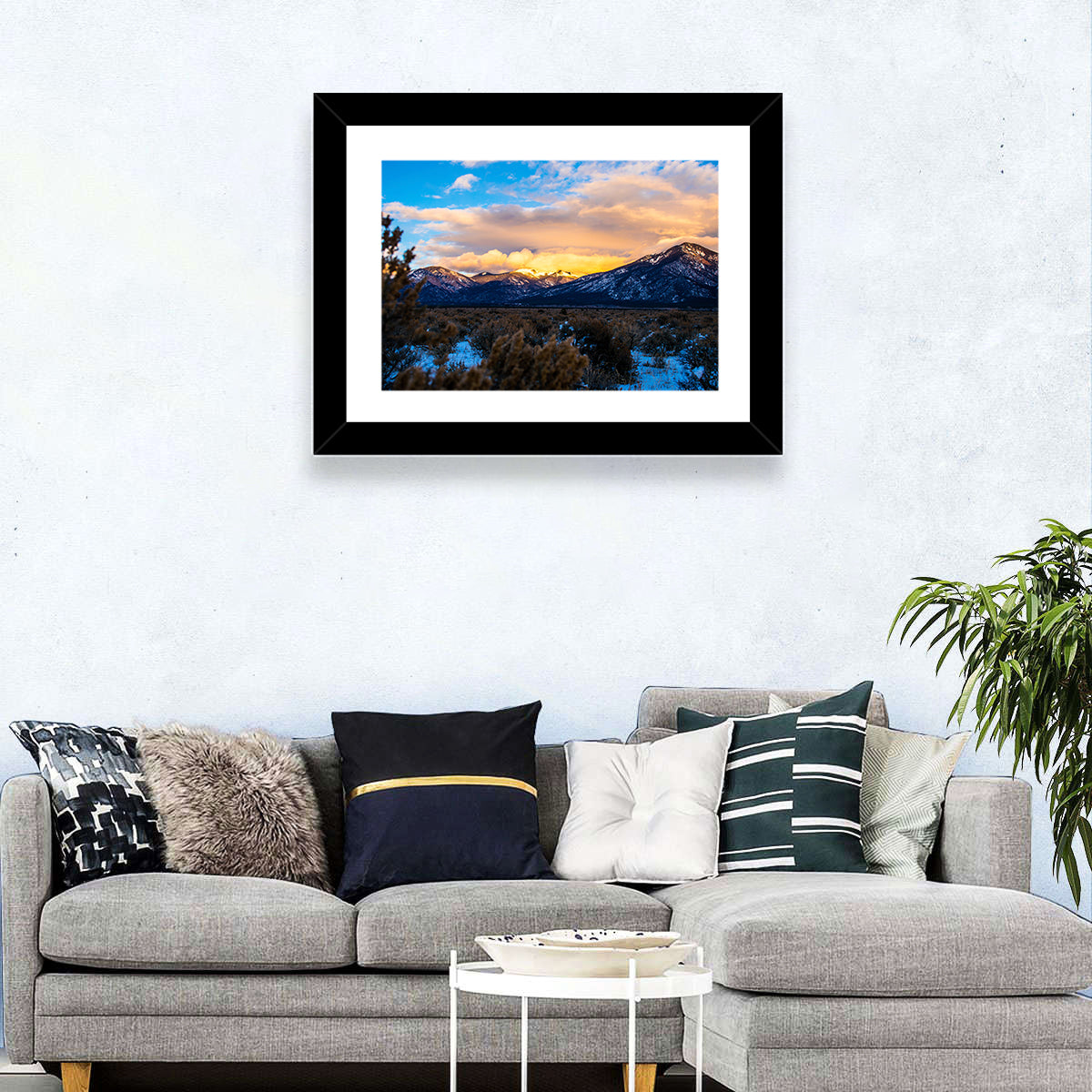 Taos  Sangre Winter Desert Wall Art