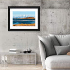 Lake Titicaca Blue and Gold Wall Art