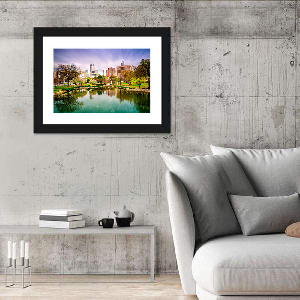Charlotte Skyline at Marshall Park Wall Art