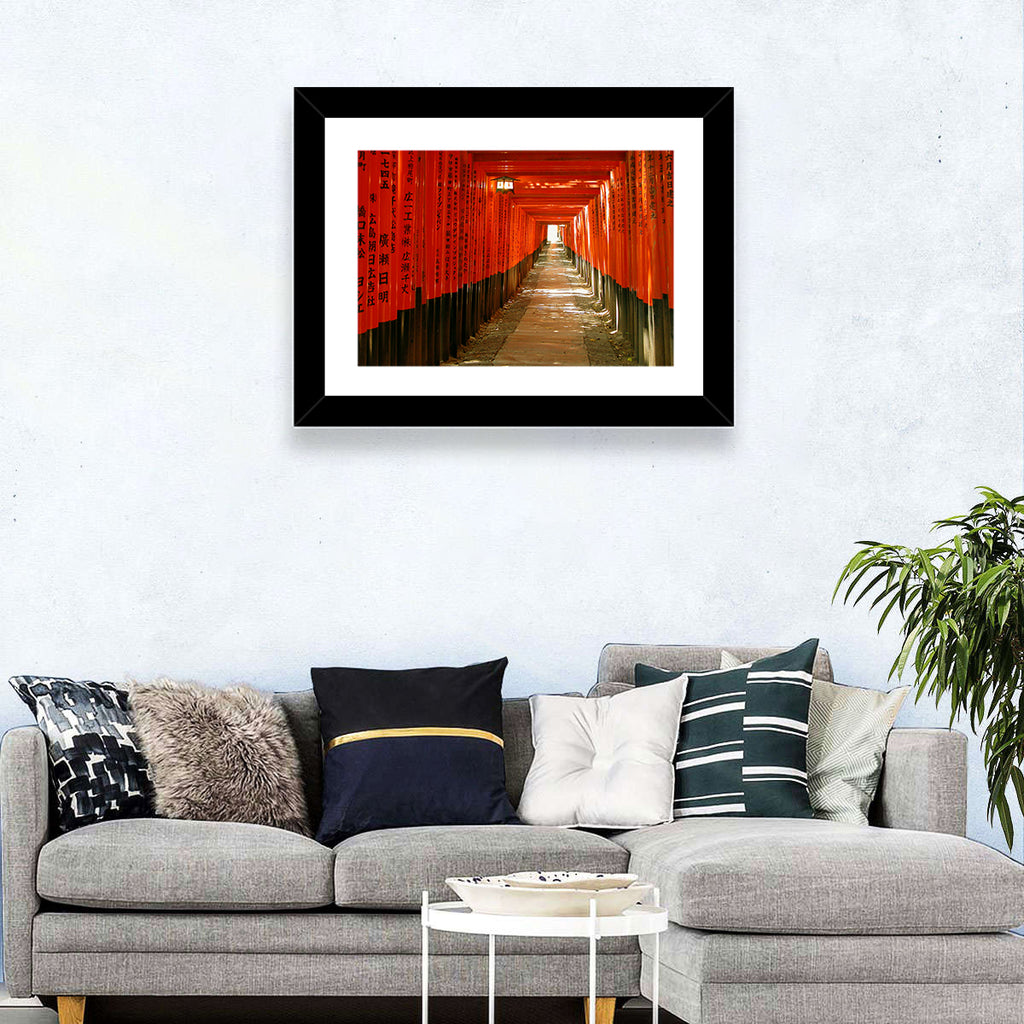 Fushimi Inari Torii Tunnel Wall Art