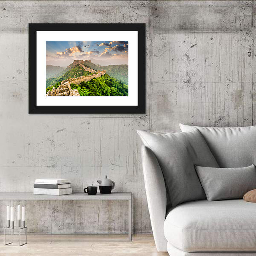 Great of China Wall Art in a room, landscape