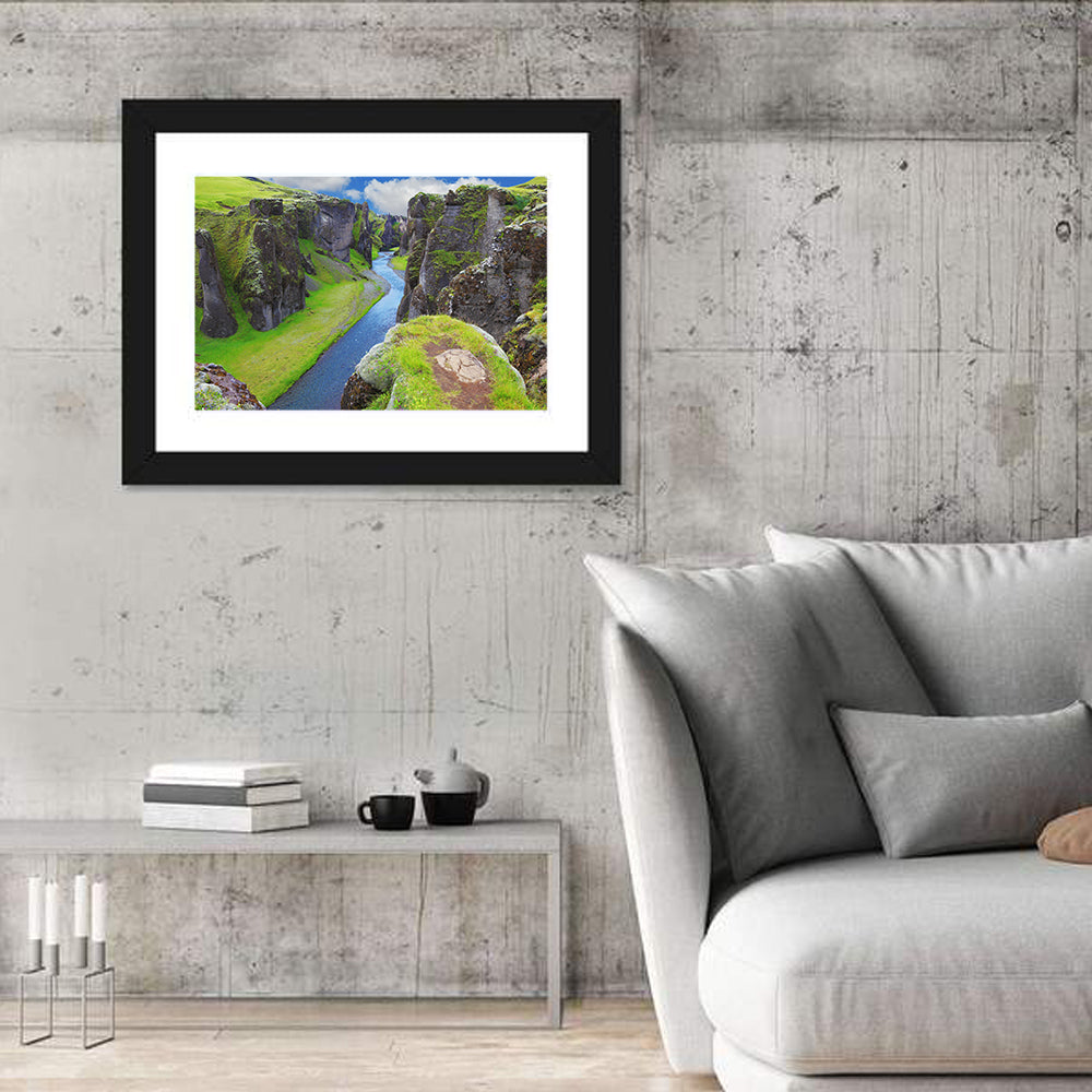 Neverland Cliffs, Fjaðrárgljúfur Canyon Wall Art