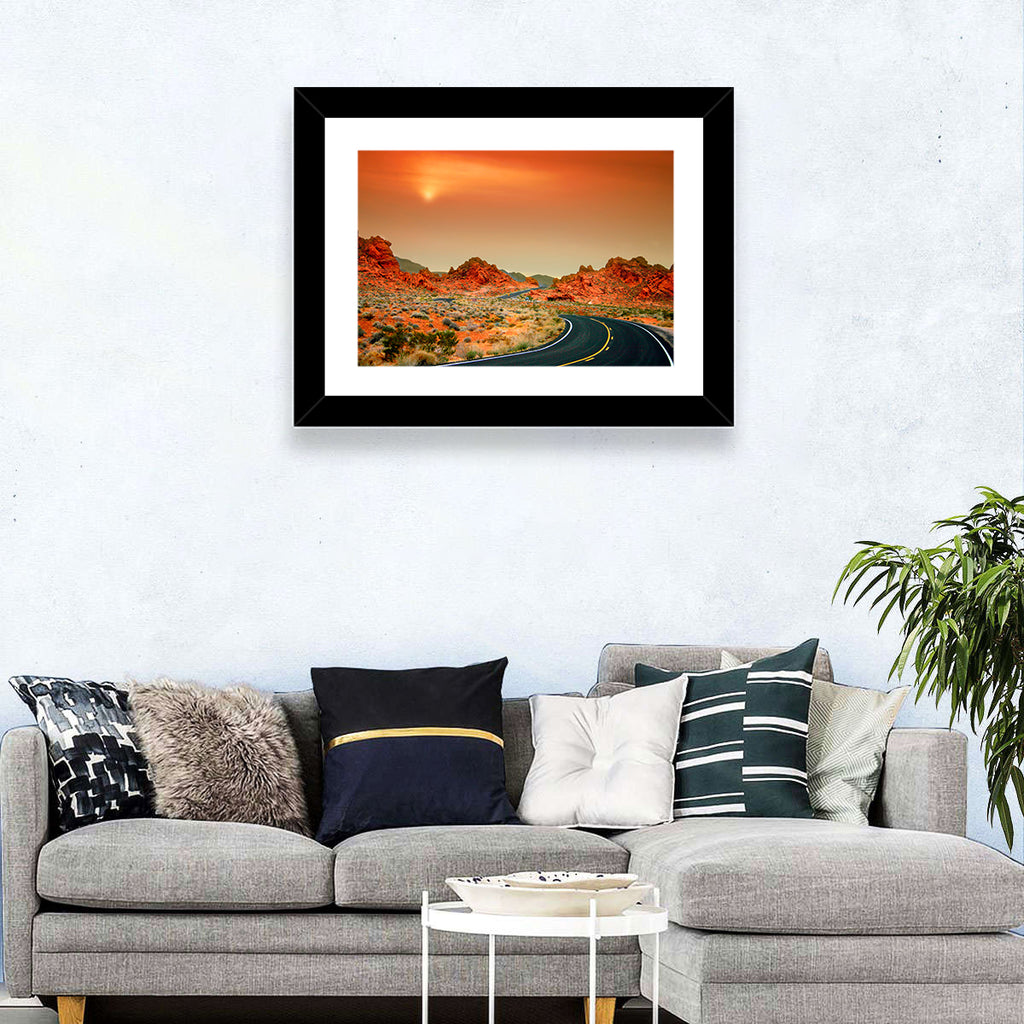 Valley of Fire Winding Road Wall Art