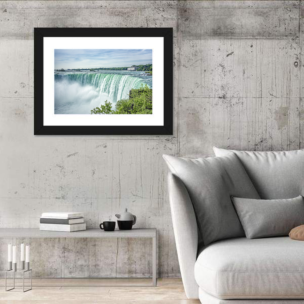 Horseshoe Falls Vista Wall Art in a room, landscape