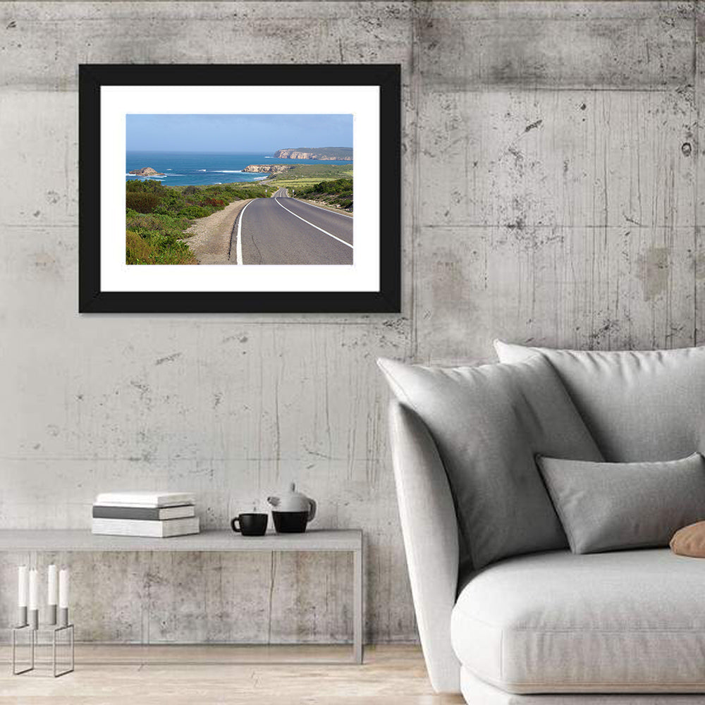 Inneston Coastal Road Wall Art in a room, landscape