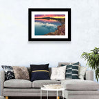 Lake Balkhash Sunset Reflection Wall Art