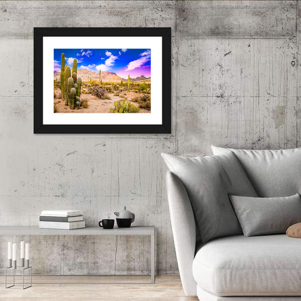 Arizona Saguaro Sunset Wall Art