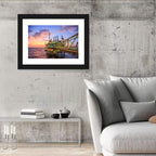 Golden Hour Offshore Oil Rig Wall Art