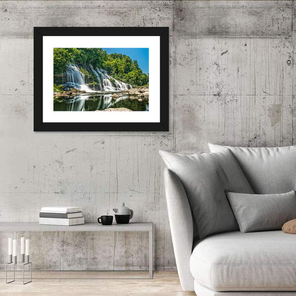 Twin Falls at Rock Island State Park Wall Art in a room, landscape
