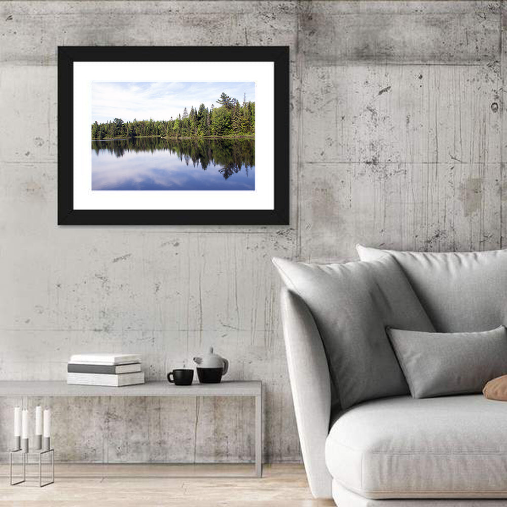 Peck Lake Shoreline Reflection Wall Art