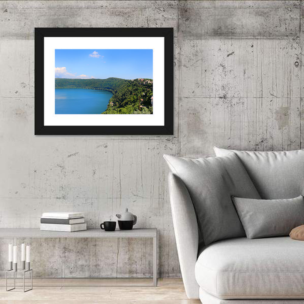 Lake Albano, Castel Gandolfo Wall Art in a room, landscape