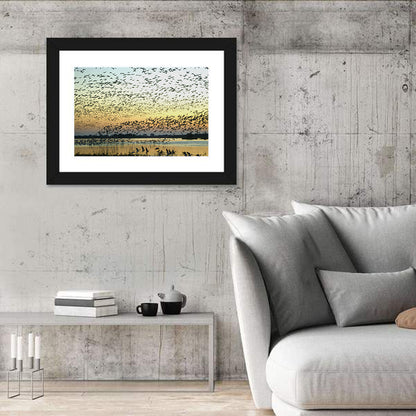 Snow Geese Flocks Wall Art