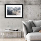 Misty Forest Sunrise Wall Art