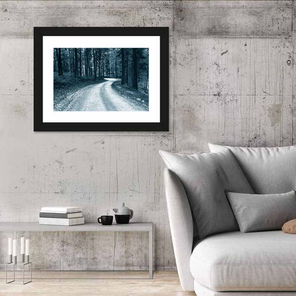 Sandy Forest Road at Dusk Wall Art