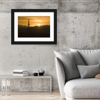 Sunrise Over Drilling Rig Wall Art