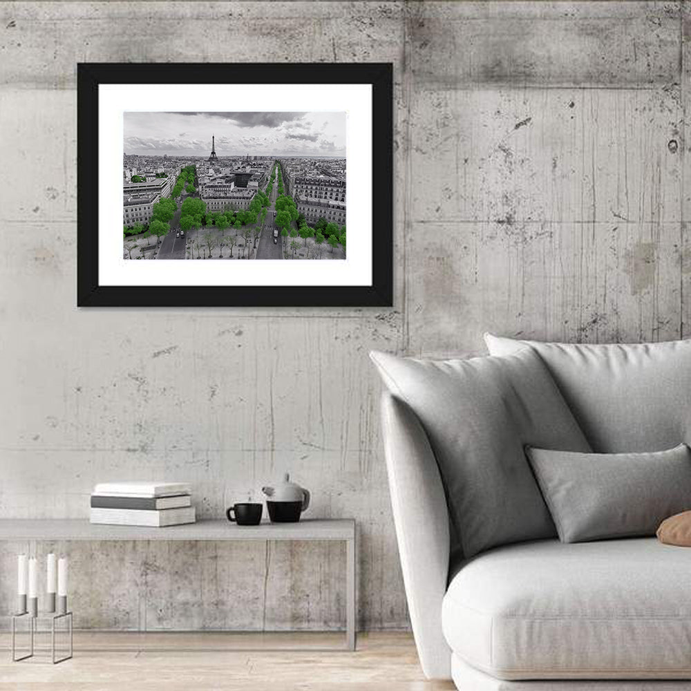 Champs Elysees, Paris Wall Art in a room, landscape