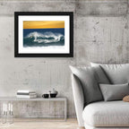 Windsurfer at Golden Wave Wall Art