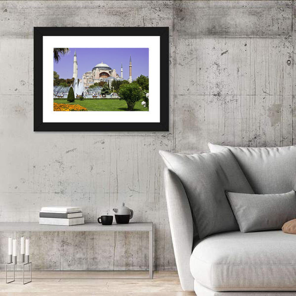 Hagia Sophia Fountain Gardens Istanbul Wall Art
