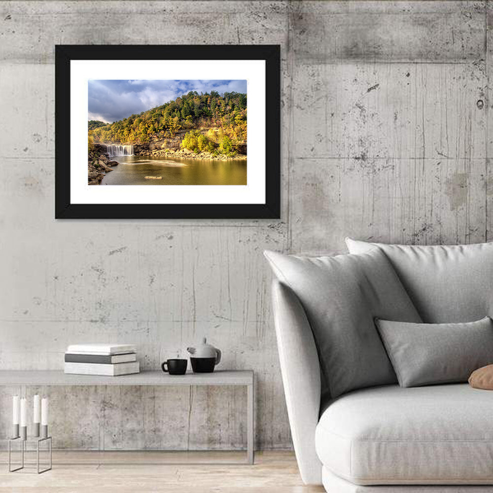 Cumberland Falls Wall Art in a room, landscape