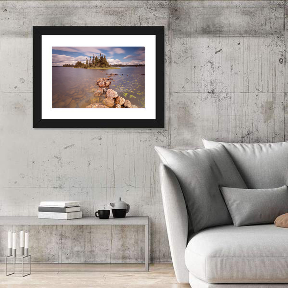 Lake Ontario Shoreline Wall Art in a room, landscape