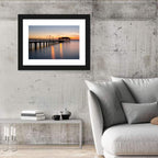 Lake Jackson Pier Sunset Wall Art