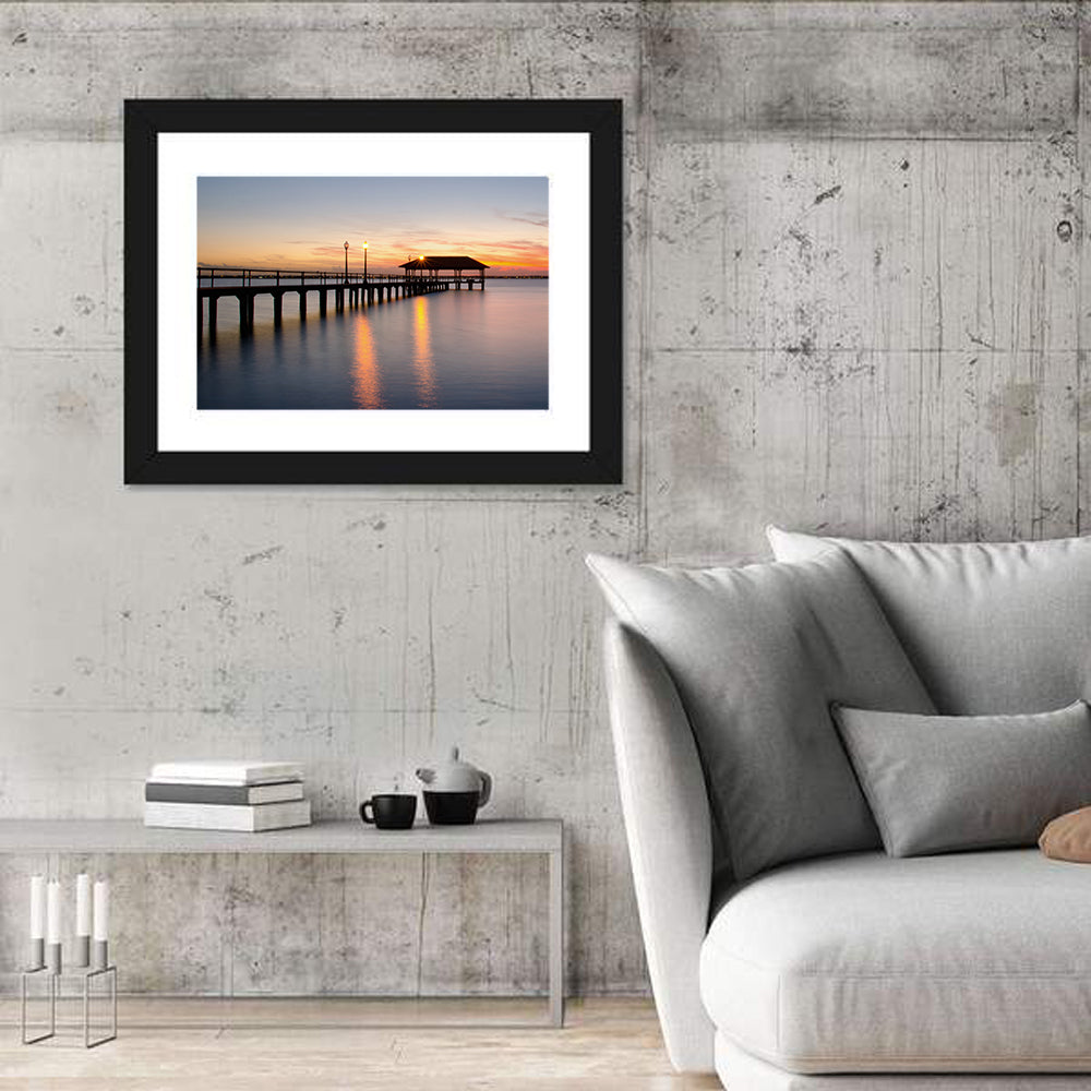 Lake Jackson Pier Sunset Wall Art