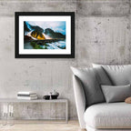 Låtefossen Waterfall at Twilight Wall Art