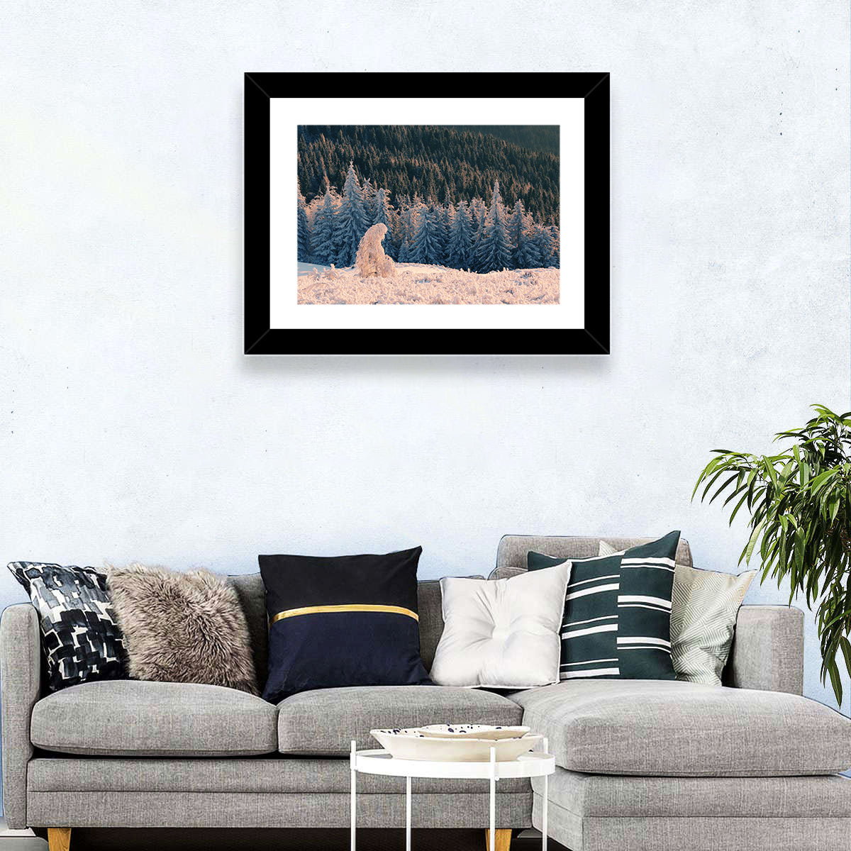 Snowy Carpathian Forest Wall Art