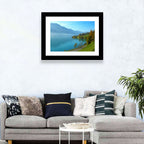 Lake Brienz Misty Shoreline Wall Art