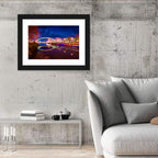 Lovers Bridge Nightscape Wall Art