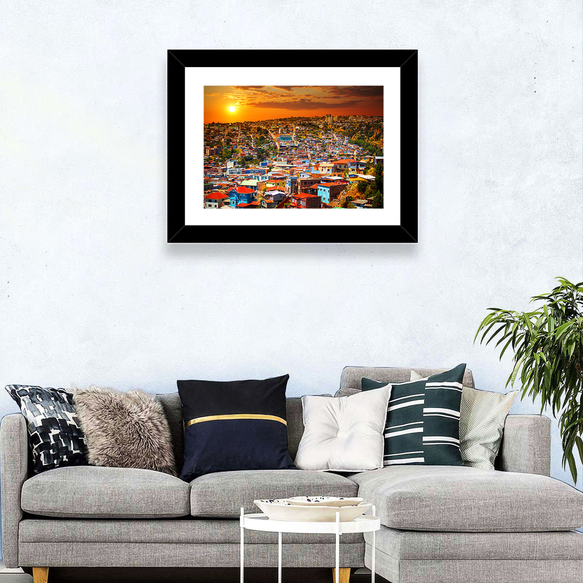 Valparaiso Sunset Wall Art